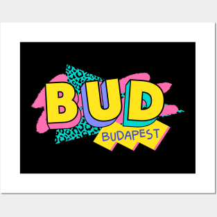 Budapest, Hungary Retro 90s Logo Posters and Art